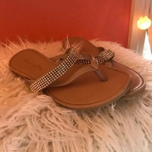 Gem embellished sandals